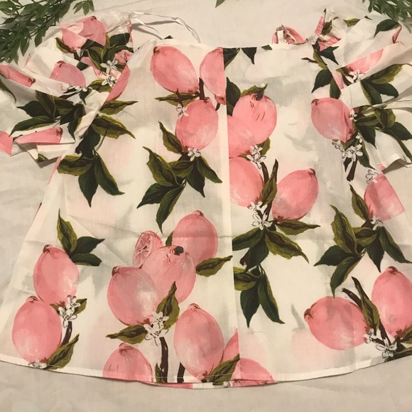 Love Riche Ivory and Pink Lemon Cutout Top - Picture 7 of 8